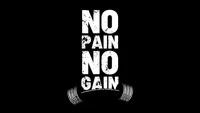 no pain no gain, inspiring, 5k, black background, amoled wallpaper