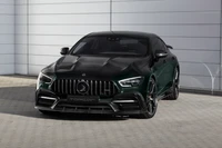 TopCar Mercedes AMG GT 63 S 4MATIC Купе в Ярко-зеленом цвете на Чистом фоне