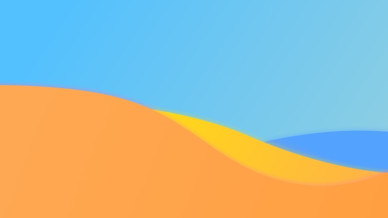 Fond bleu et orange avec une vague de sable (pommes, ios 14, pente, montagne, paysage naturel)