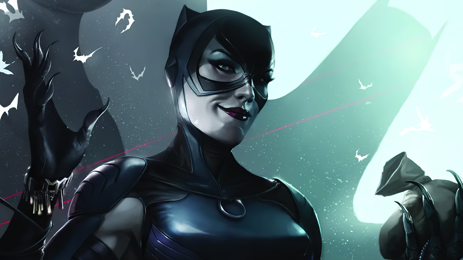 Скачать обои женщина кошка, catwoman, dc comics, суперзлодей, антигерой