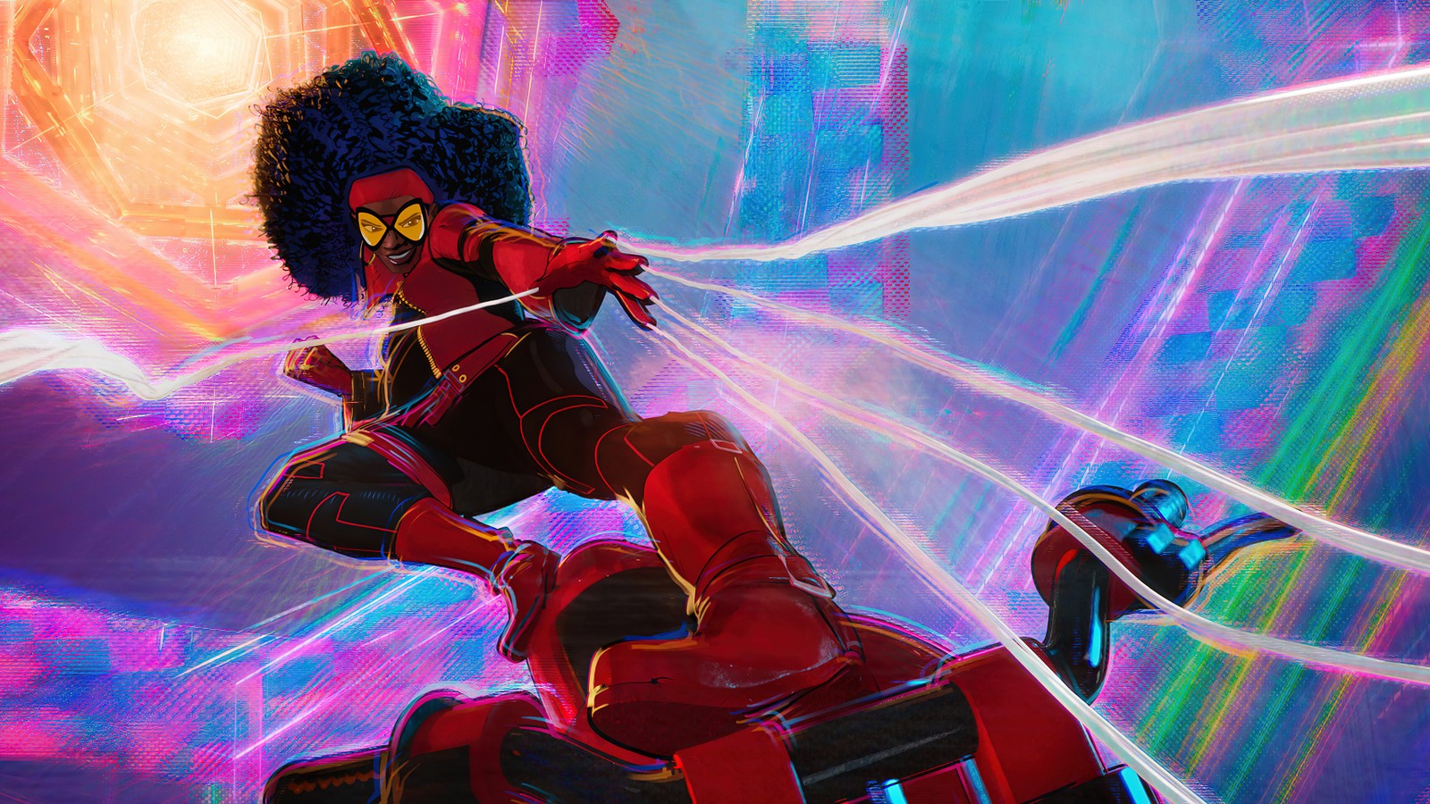 spider woman, spider man across the spider verse, movie, marvel, animated wallpaper