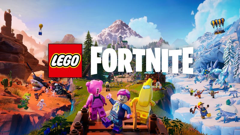 Лего-фортеца приближается к магазину nintendo (lego, фортнайт, fortnite, игры 2024, игры)