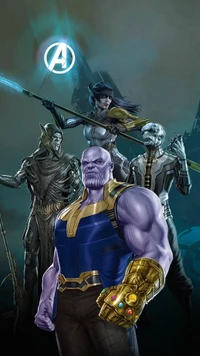 Thanos and the Avengers Unite: A Cinematic Clash of Heroes and Villains