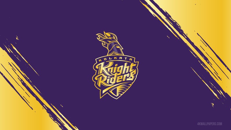 Пурпурно-золотой логотип с рукой, держащей мяч для баскетбола (kolkata knight riders, индийская премьер лига, indian premier league, ipl, ипл 2021)