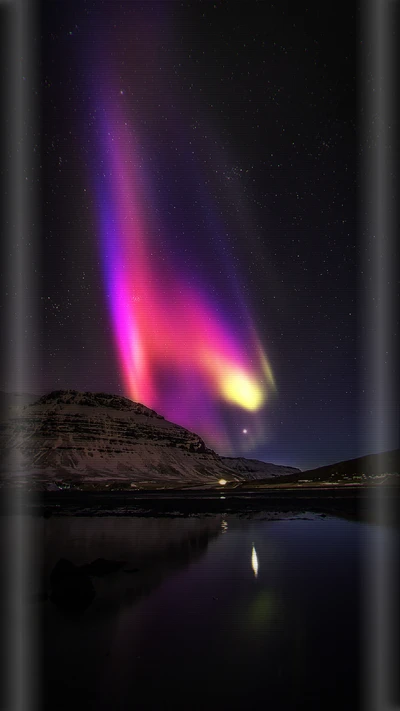 nordlicht, schönheit der natur, blau, kante, nacht