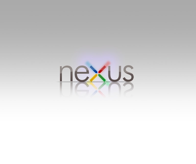 Логотип nexus на белом фоне с отражением (galaxy nexus, google, lg, логотип, нексус 4)