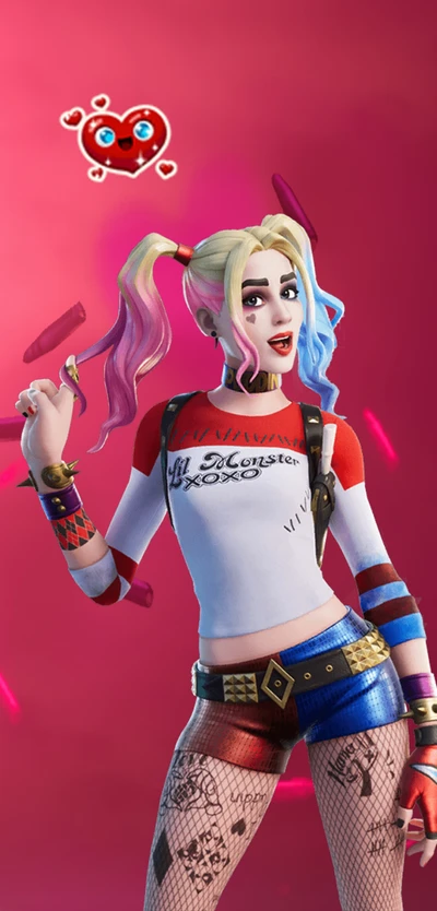 fortnite, fortnite harley queen, harley quinn, harley queen