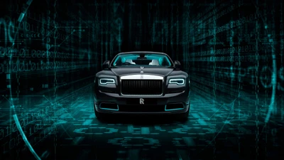 Luxueux Rolls Royce Wraith dans une matrice numérique