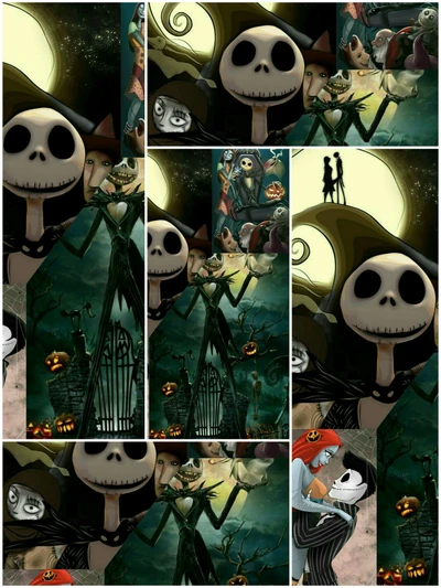 Nightmare Before Christmas: Jack Skellington and Friends in Enchanted Halloween Town