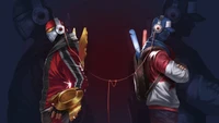 Dynamic Duo: Zed and Shen from League of Legends