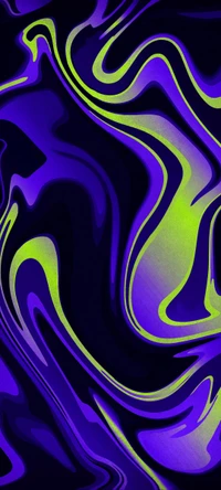 Electric Blue and Violet Symmetry: A Colorful Abstract Pattern