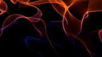 Abstract Flames on a Dark Background