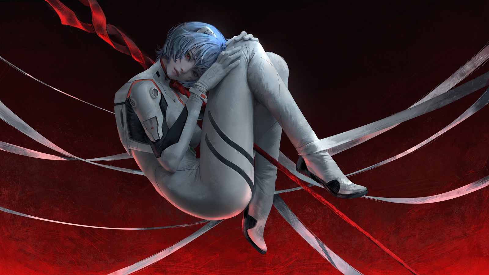 Lade rei ayanami, anime mädchen, evangelion, anime Hintergrund herunter