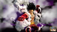 monkey d luffy, schlangenmann, one piece pirate warriors 4, videospiel