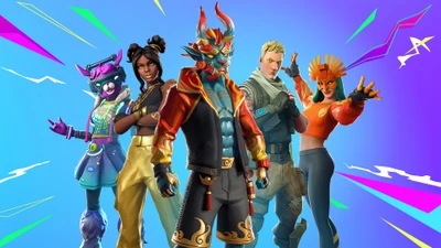 Fortnite Battle Royale Презентация Персонажей: Огненный Путешественник, Люкс, Диджей Боп и Солнечная Птица