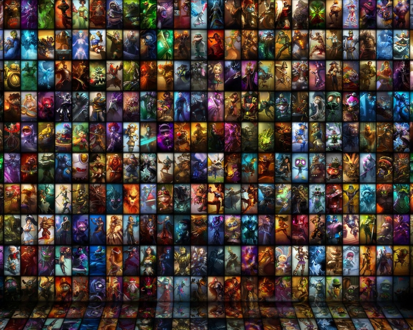 Lade collage, spiel, riot games, videospiel Hintergrund herunter