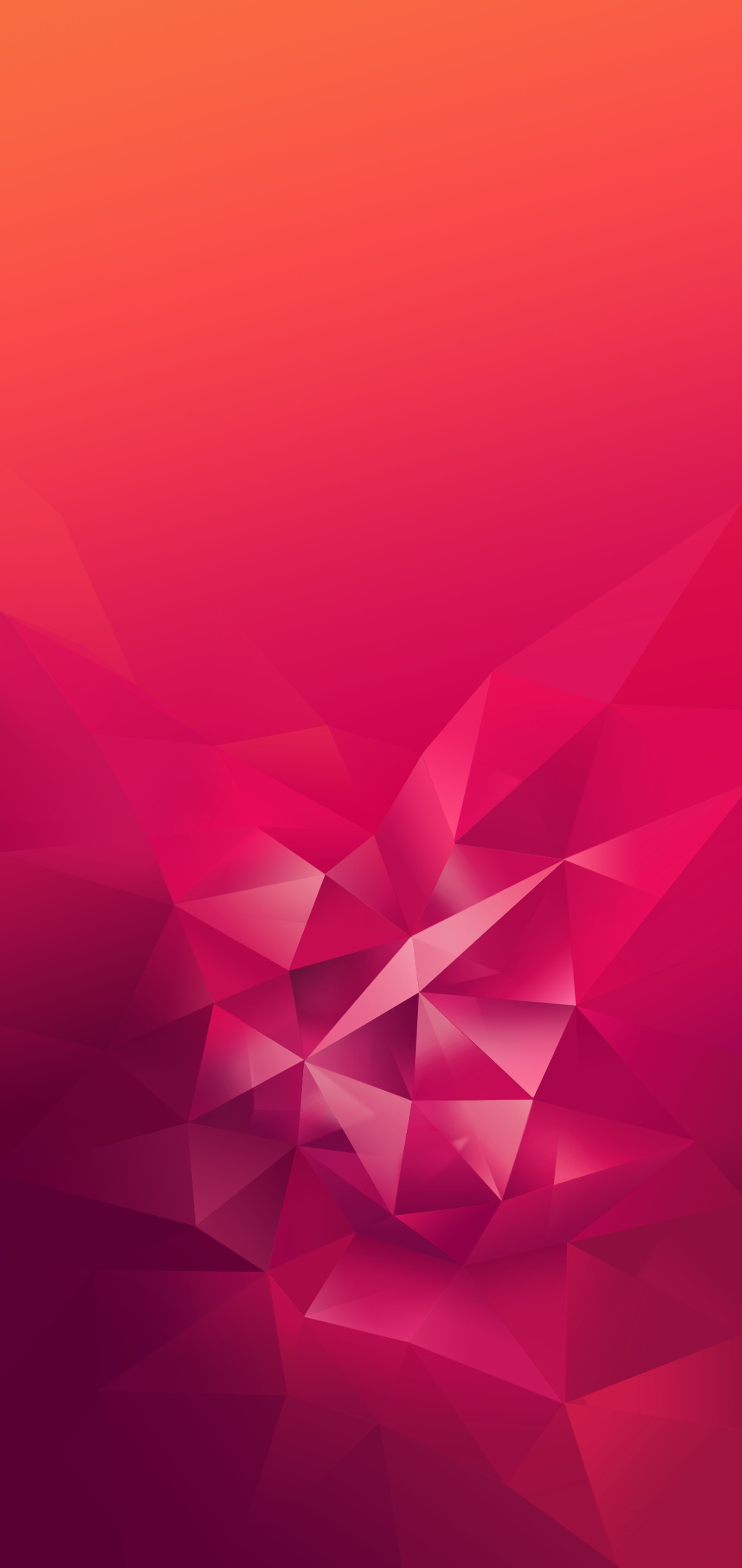 A close up of a red abstract background with a geometric design (oppo, wallpapers, oppowallpapers, red, diamond)