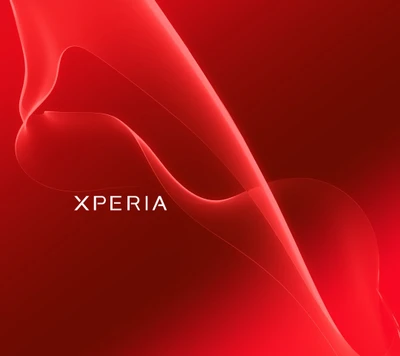 Logo Xperia sur fond dégradé rouge