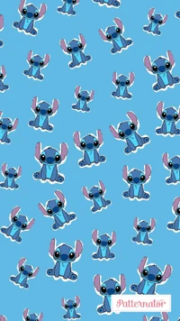 blue, stitch wallpaper