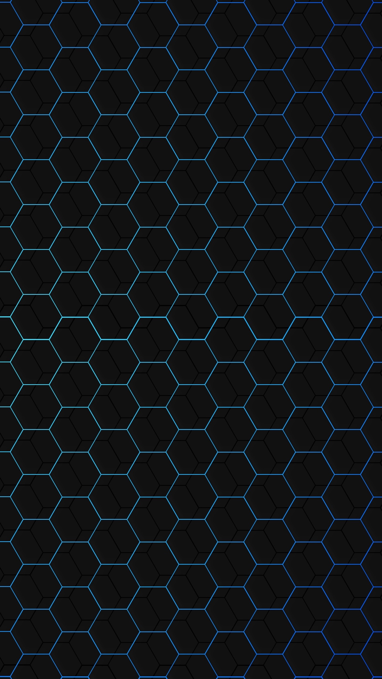 A close up of a black and blue background with a pattern (1080p, abstract, hd, hexagons, pattern)