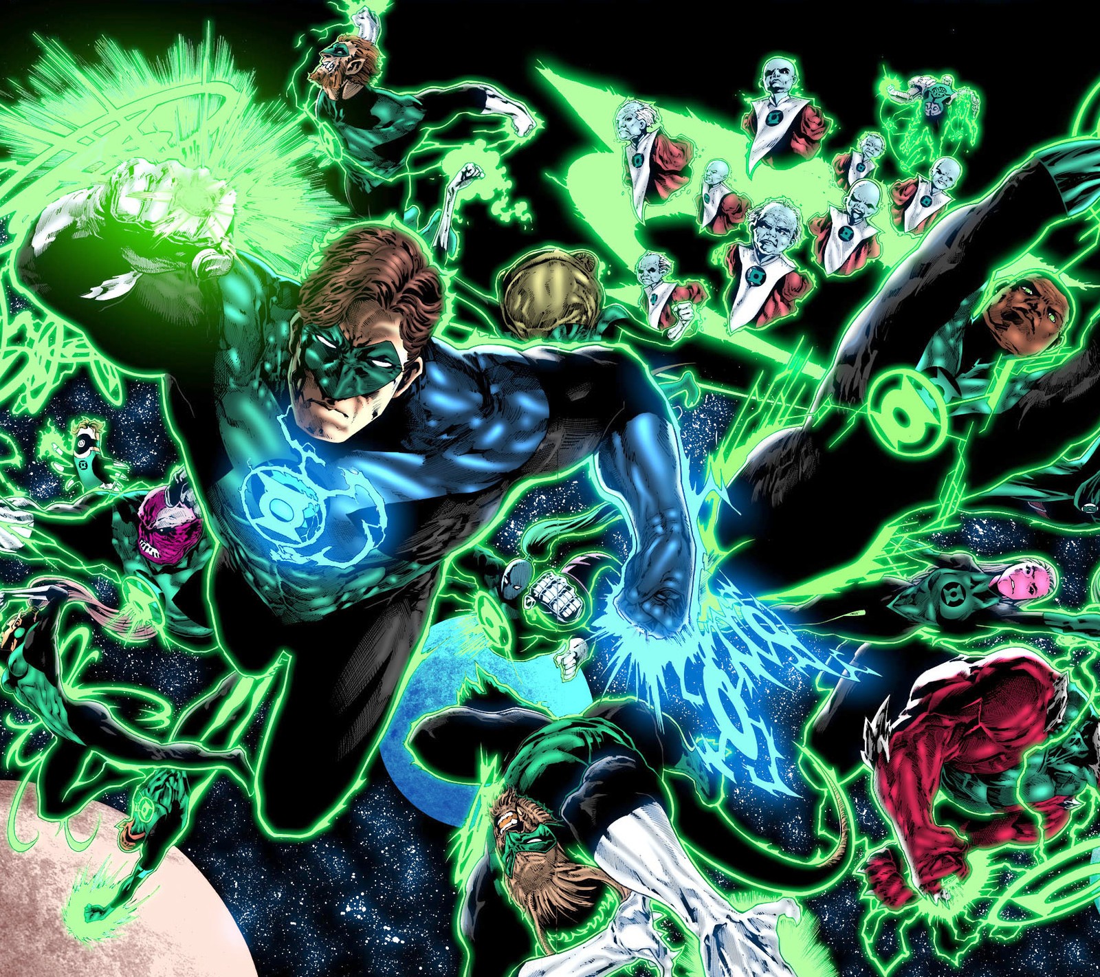 Téléchargez le fond d'écran bandes dessinées, green lantern