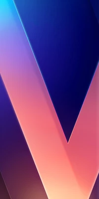 Download 2017, blue, letter v, lg v30, lg v30 stock wallpaper for free