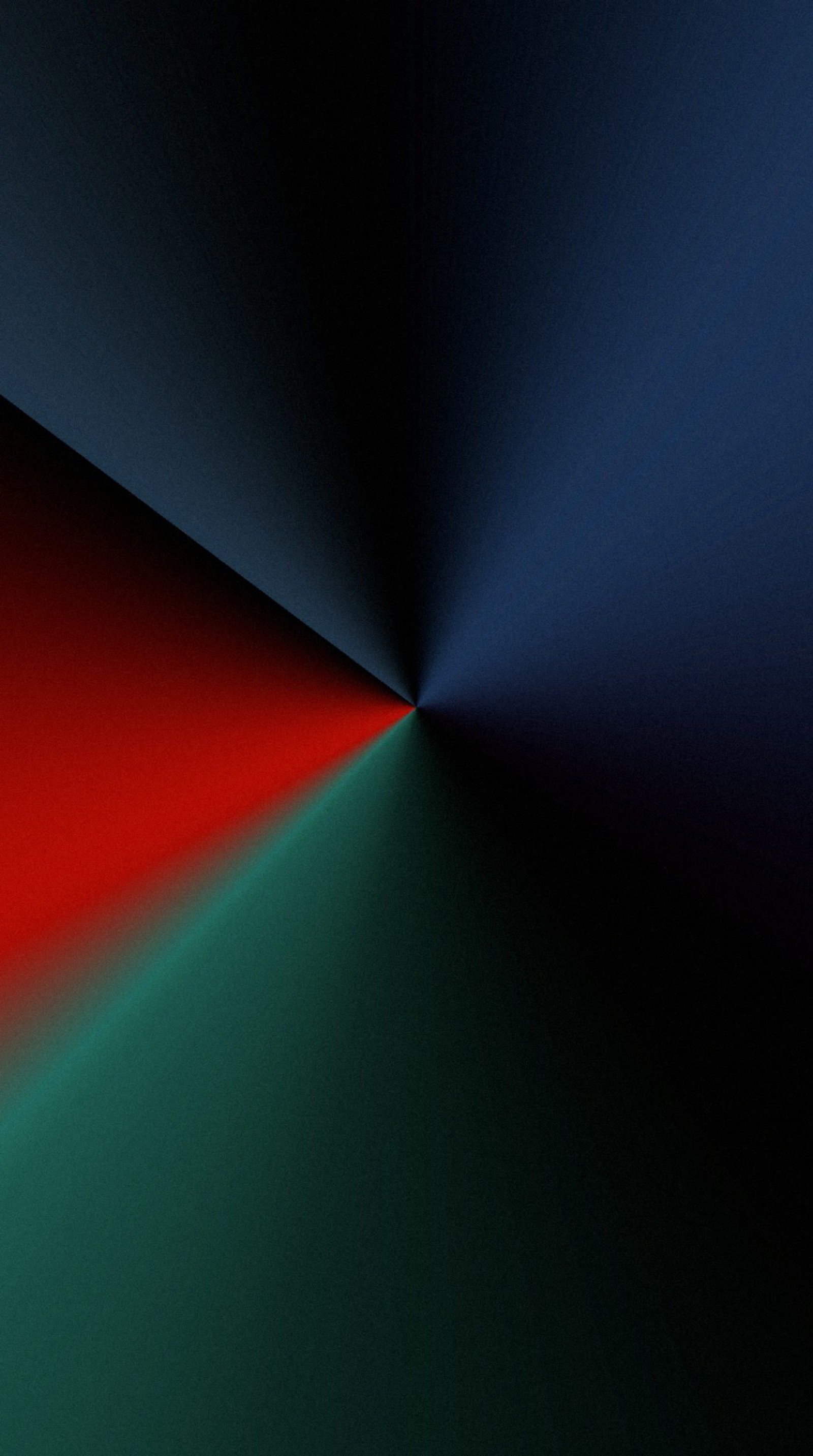 There is a red and blue wall with a green wall (abstract, blue, colorful, green, red)