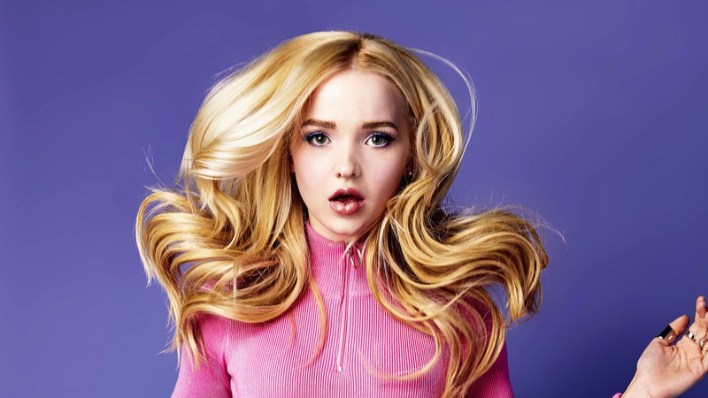 Арабская блондинка с удивленным лицом (дов кэмерон, dove cameron, знаменитость, актриса, певец)