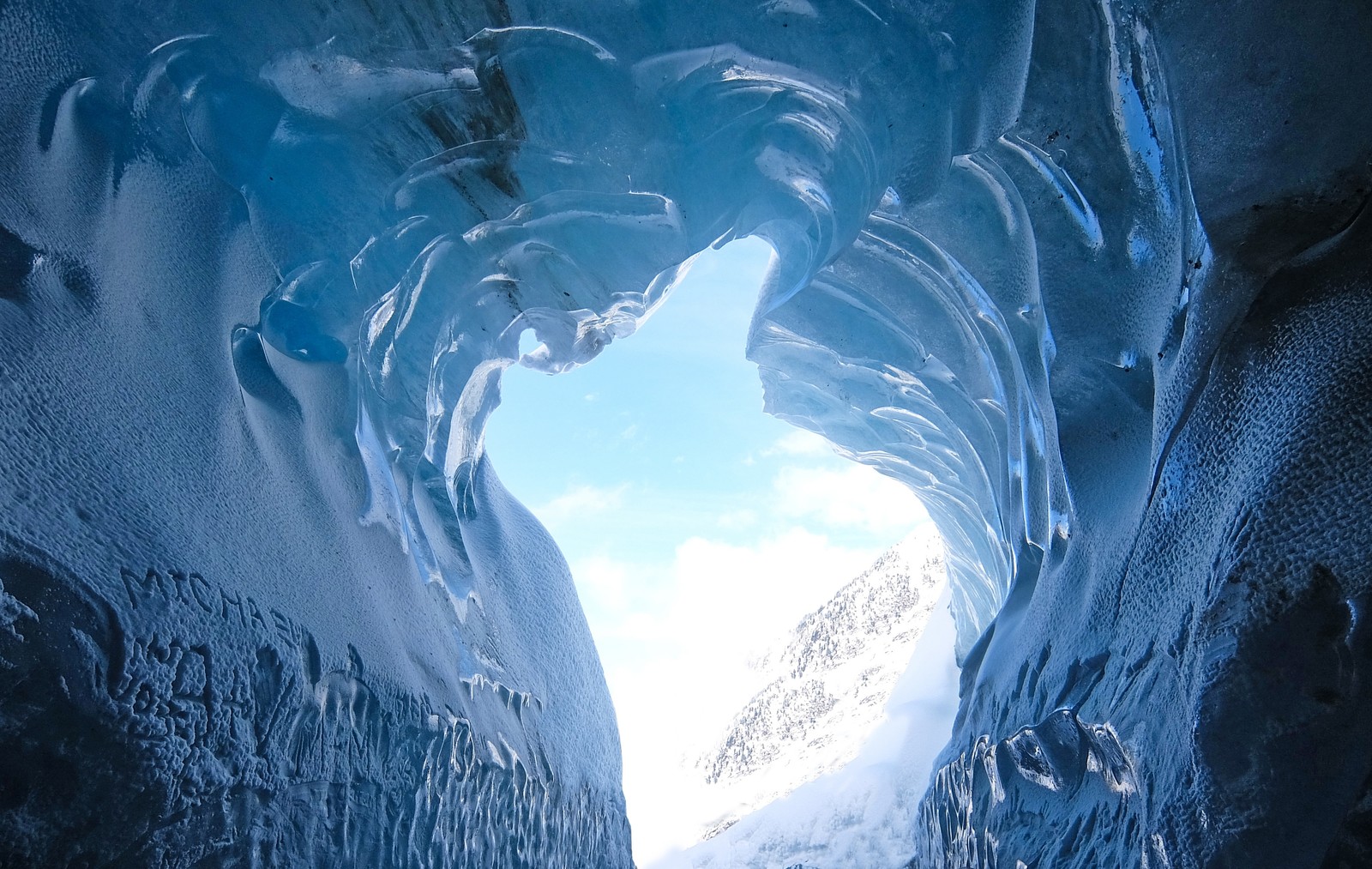 ice, blue, glacier cave, glacier, ice cave wallpaper