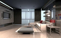 living room, room, design, interior design, floor wallpaper