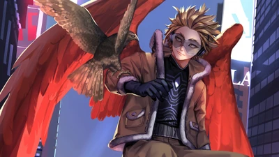 hawks, keigo takami, my hero academia, boku no hero academia, anime