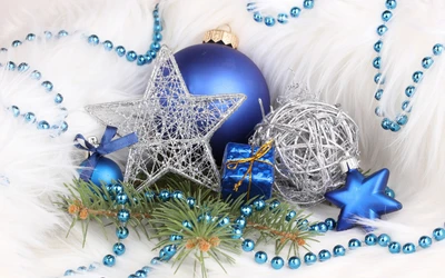 christmas day, new year, holiday, blue, christmas ornament