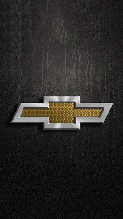 Emblema de Chevrolet con fondo texturizado