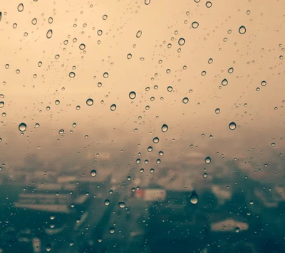 desfocado, brasil, cidade, gotas, chuva