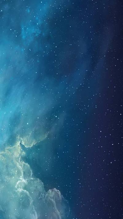 bleu, nuages, galaxie, hd, s6