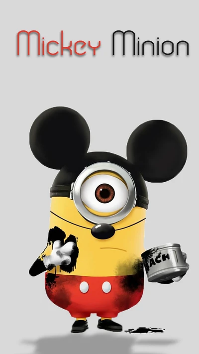 Mickey Minion: Uma fusão divertida de ícones de desenhos animados