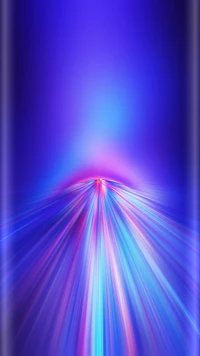 Neon Light Flow: Abstract Blue and Pink Illumination