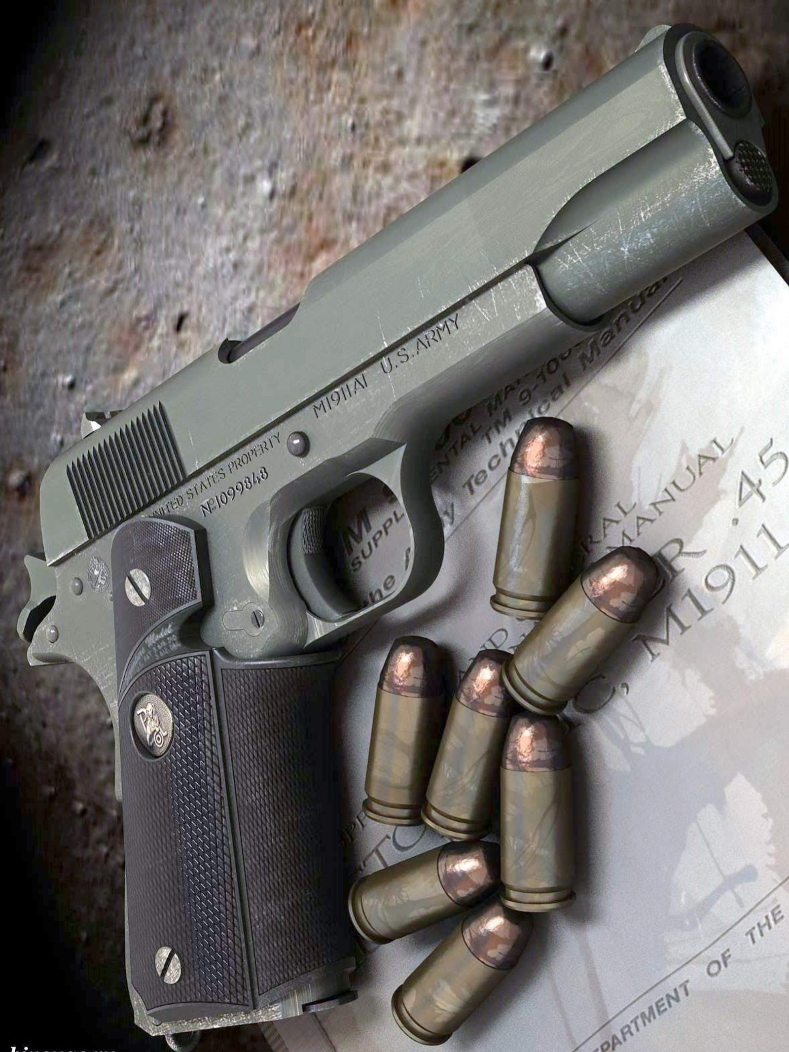 Скачать обои армия, м1911, m1911, солдат