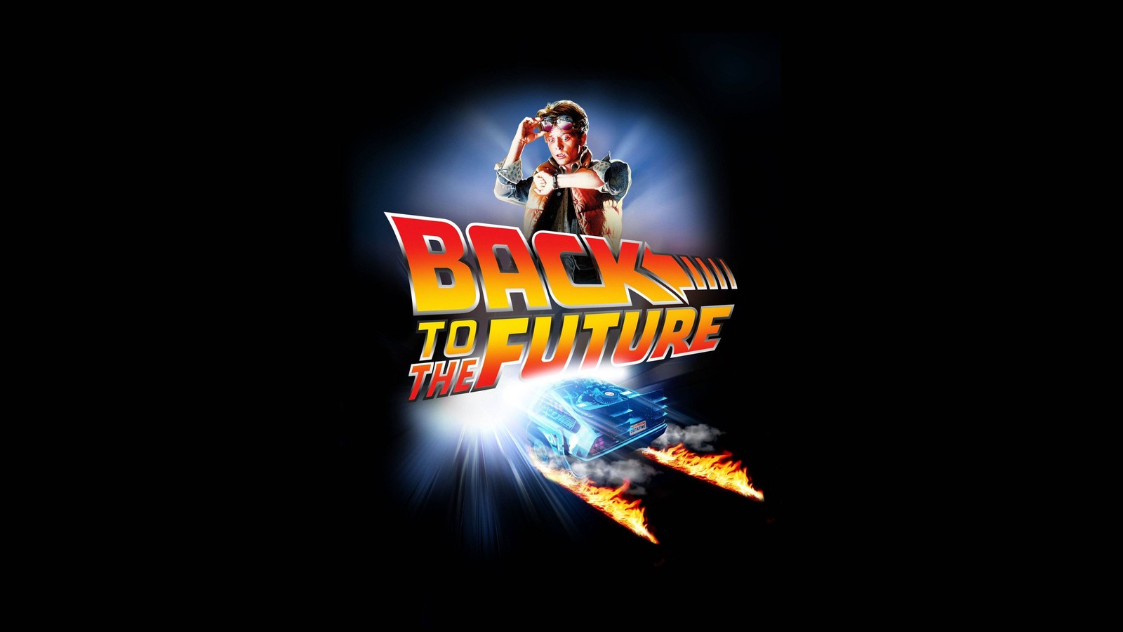 Fondos de pantalla de "volver al futuro" (marty mcfly, regreso al futuro, back to the future, 5k, fondo negro)