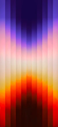 Symmetrical Sunrise with Stripes of Purple and Violet