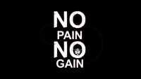 no pain no gain, motivational quotes, black background, amoled, 5k wallpaper