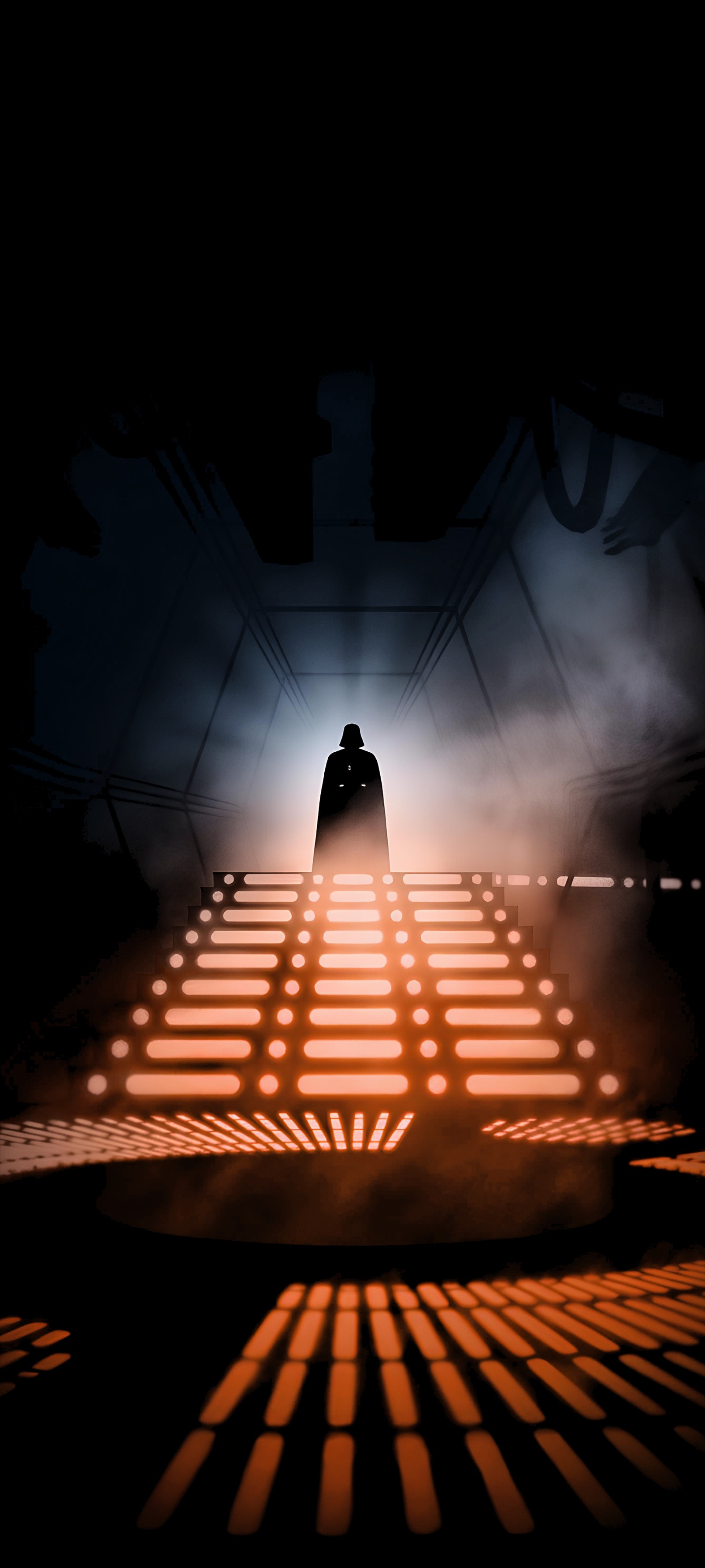 Lade anakin skywalker, darth maul, star wars, plakat, treppe Hintergrund herunter