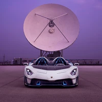 2021 Lamborghini SC20 Against a Striking Purple Sky