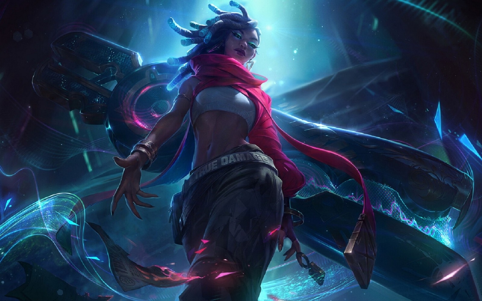 Baixar papel de parede league of legends, riot games, roxo, desenho animado, entretenimento