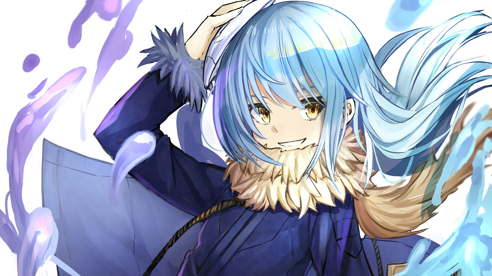 Anime, anime-mädchen, blaue haare, anime, anime-kunst, blaue haare (rimuru tempest, tensura, tensei shitara slime datta ken, that time i got reincarnated as a slime, anime)