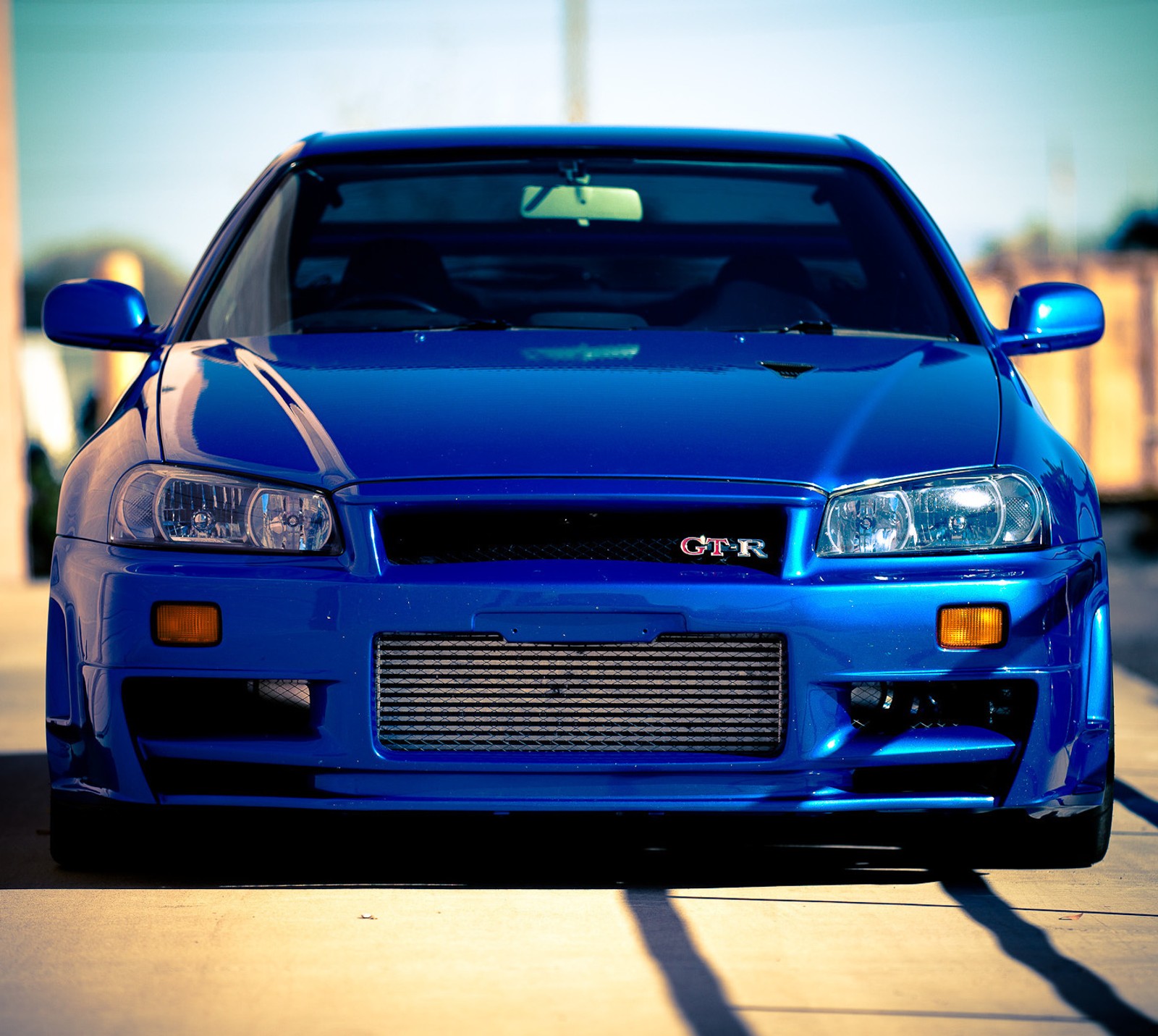 blue, car, nissan Download Wallpaper