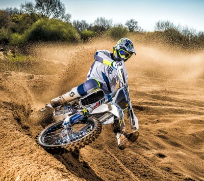 Motocross Drift Action with Michelin Tires