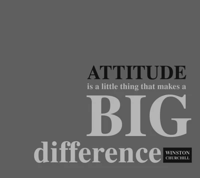 attitude, difference, quote saying