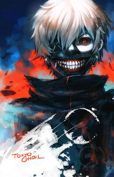 Tokyo Ghoul Sombre : Portrait Frappant de Ghoul