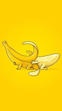 yellow, banana